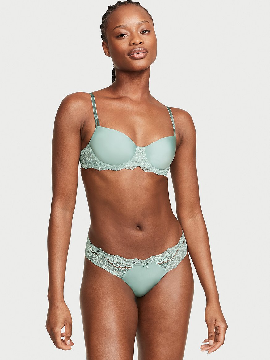 Wicked Unlined Smooth & Lace Balconette Bra