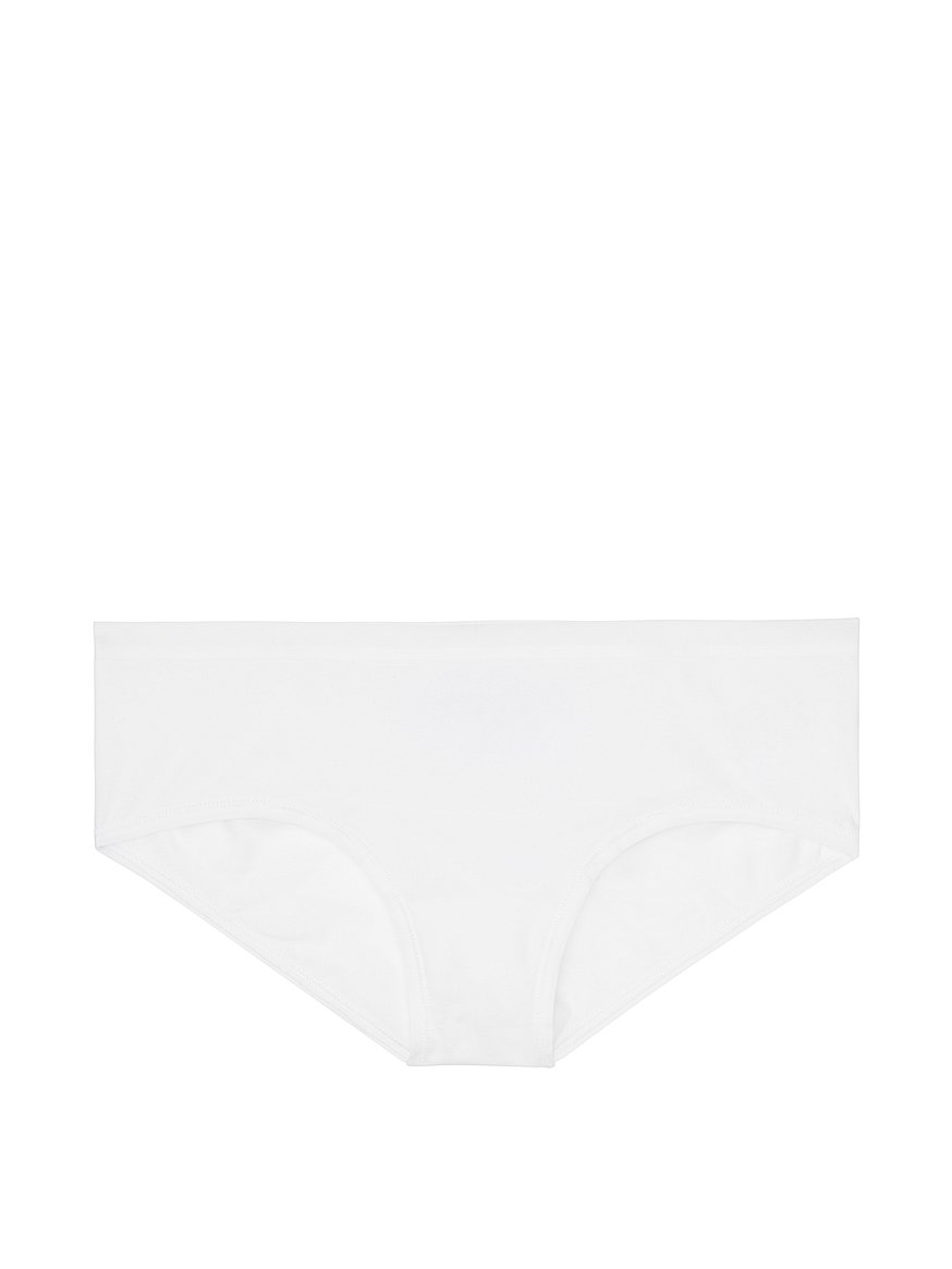 Elastic Ribbed Cotton High Waist Panty - Knickers - Brief - White - Bl –  Pure Night