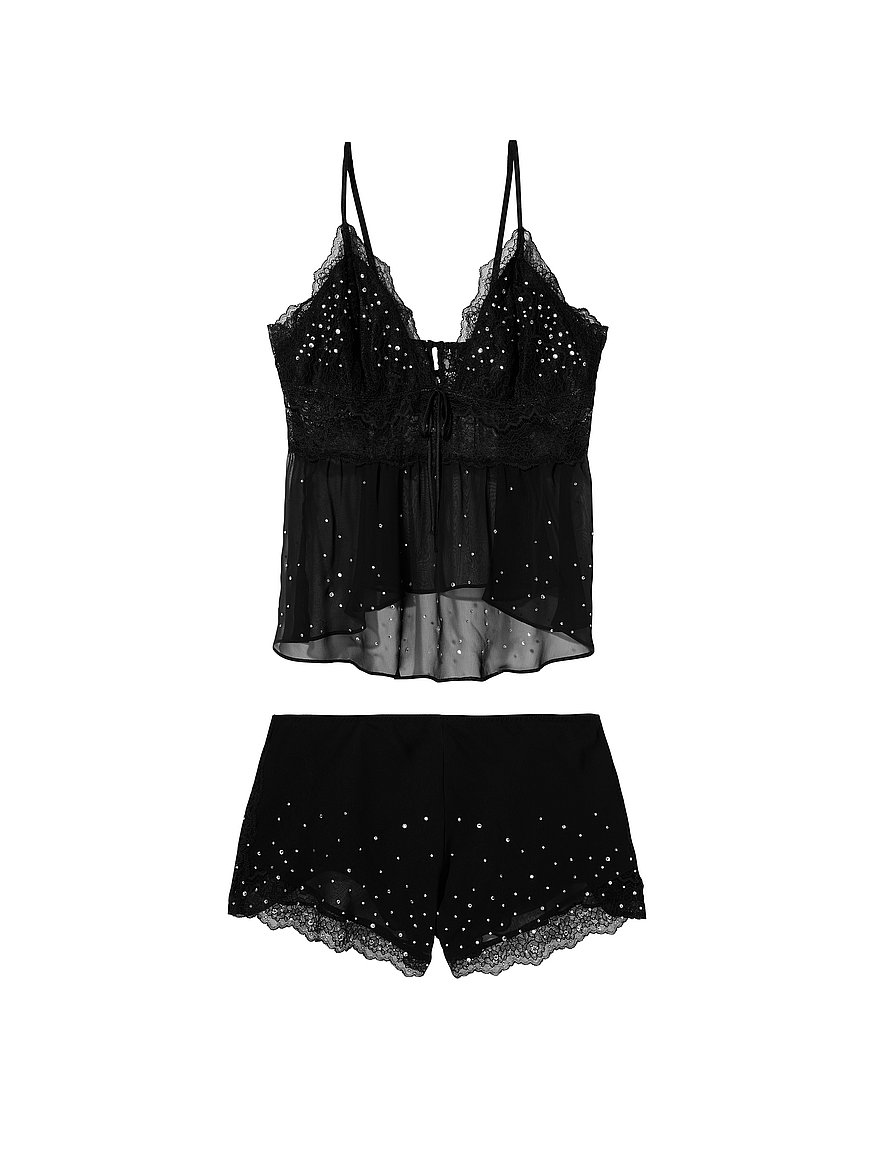 black chiffon cami