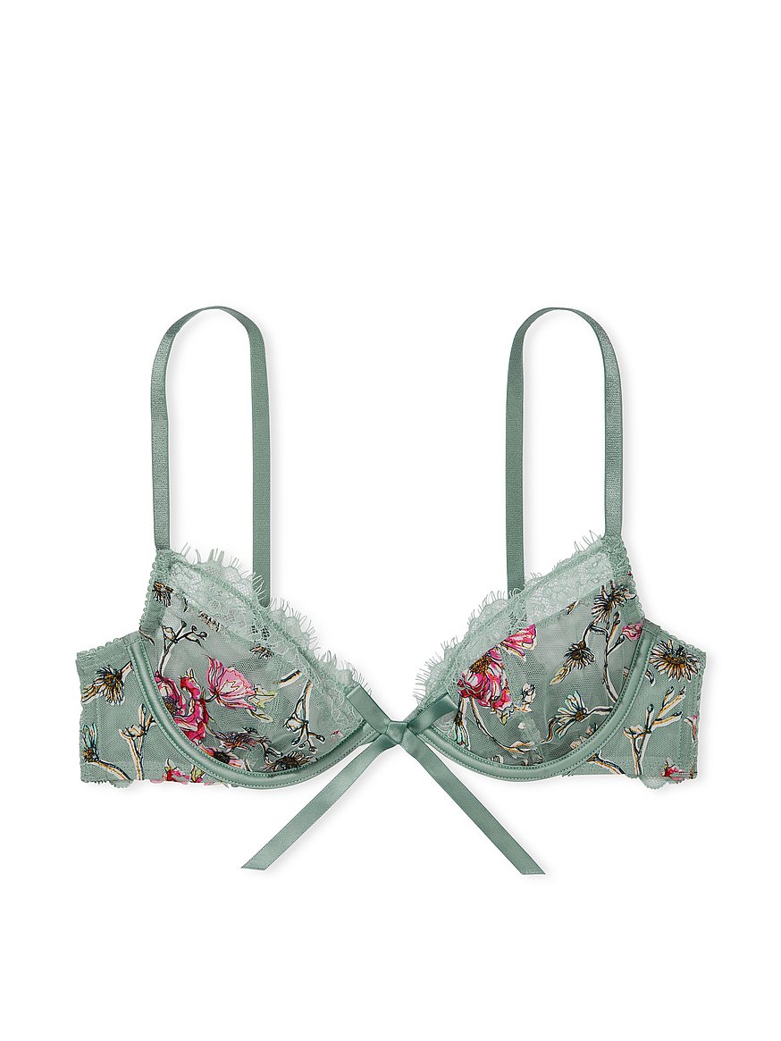 Buy Floral Embroidery Low-Cut Demi Bra - Order Bras online 1121651900 -  Victoria's Secret US