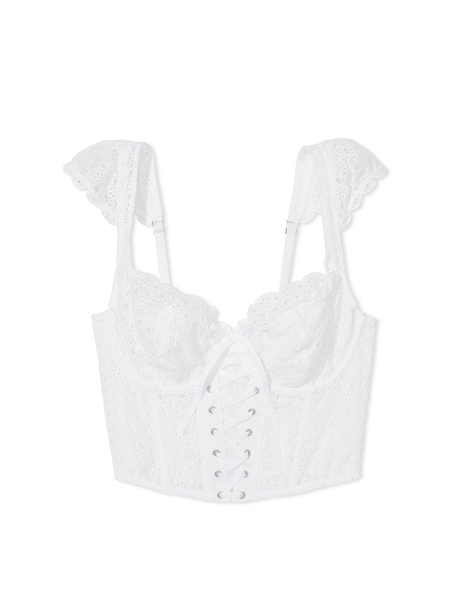 Eyelet Lace Unlined Corset Top