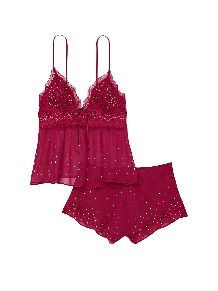 Buy Stretch Lace & Satin Cami Set - Order Cami Sets online
