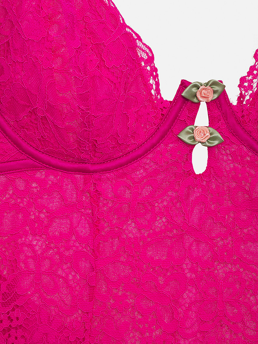 Buy Butterfly Lace Slip Dress, Bright Pink - Order Slips online - Victoria's  Secret US