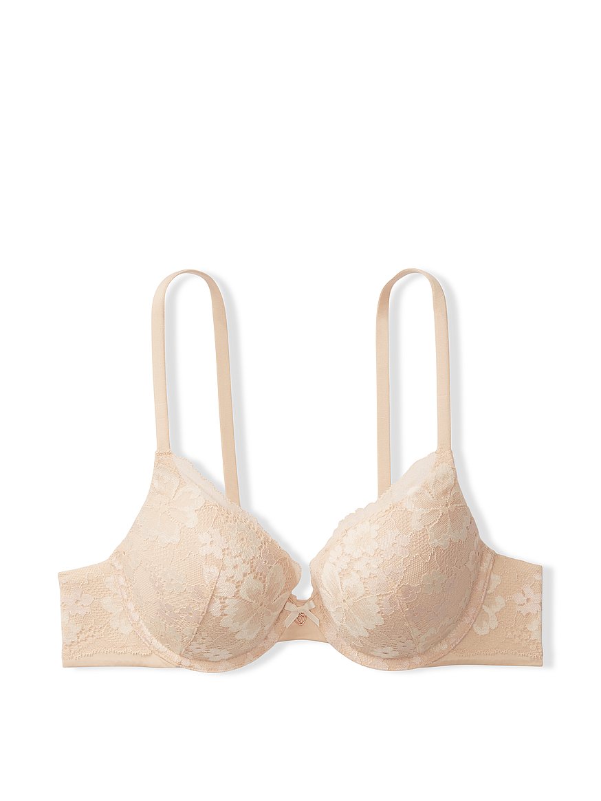 Buy Victoria's Secret Morning Sky Blue Lace Push Up Bra Perfect Shape Bra  from Next Luxembourg