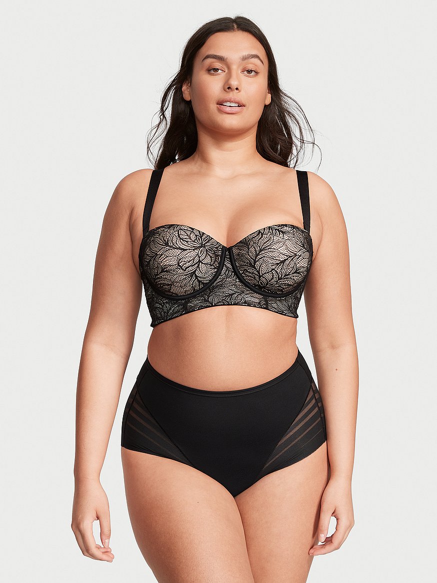 Secrets In Lace - Need a Longline Strapless Bra?? Try the @secretsinlace  Sophisticated Strapless Longline 🛍Search Style 4940 at link in Bio🛍 Sizes  32-40 B-DDD Shown here with our Vintage Retro Sheer
