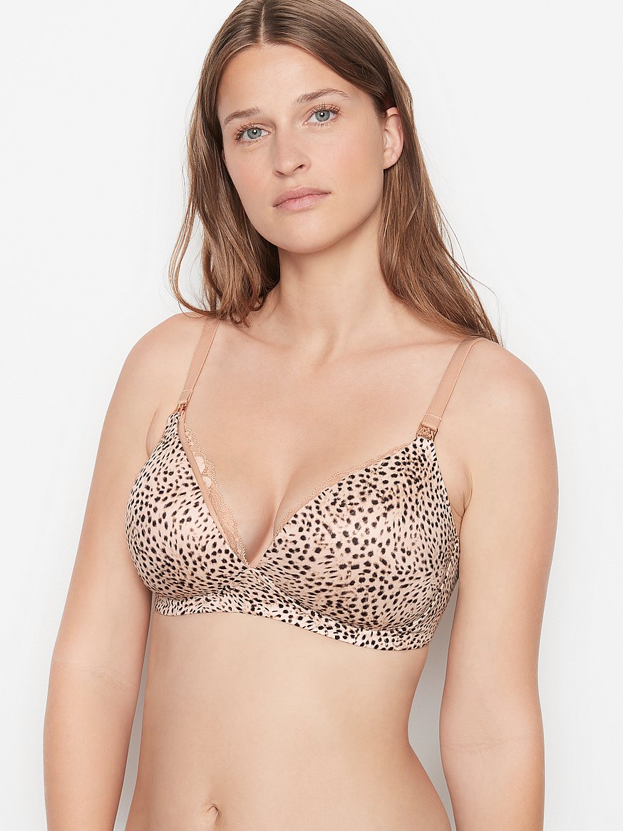  Victoria's Secret Nursing Bra for Breastfeeding, Maternity Bra  for Pregnancy, Wireless, Lightly Lined, Body by Victoria Collection, Beige  (34DD) : Clothing, Shoes & Jewelry