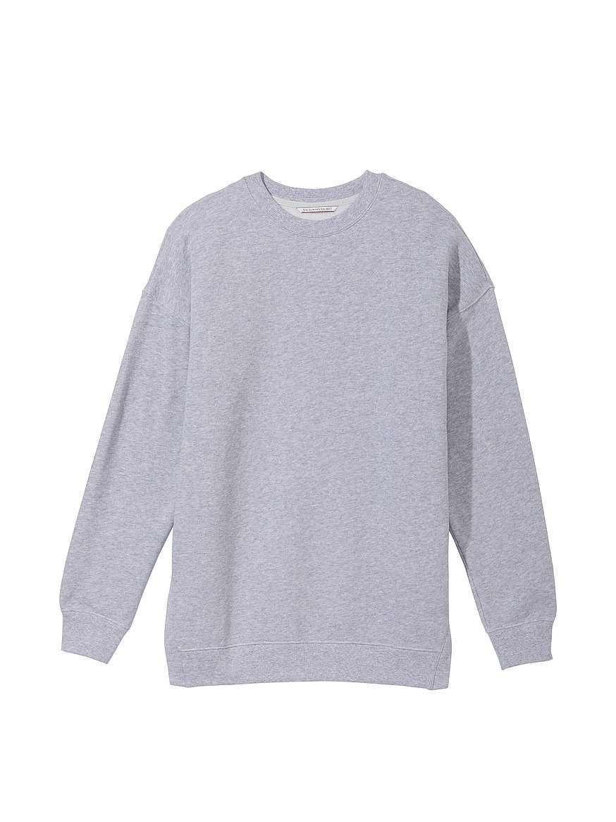 Buy Cotton Fleece Mock Neck Pullover, Heather Gray - Order Hoodies