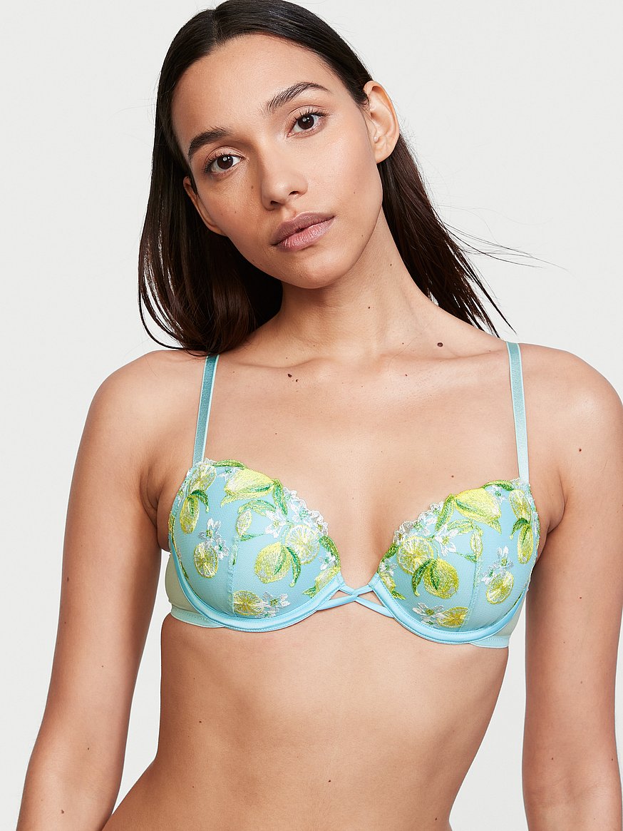 Buy Victoria's Secret Blue Ditzy Print Smooth Lightly Lined T-Shirt Demi Bra  from Next Netherlands