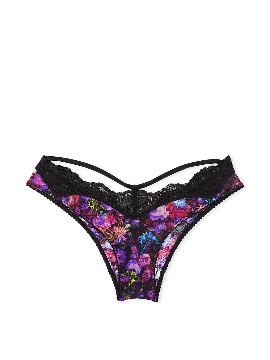 Buy Shine Chain Strap Lace Brazilian Panty - Order Brazilian online  5000007236 - Victoria's Secret US