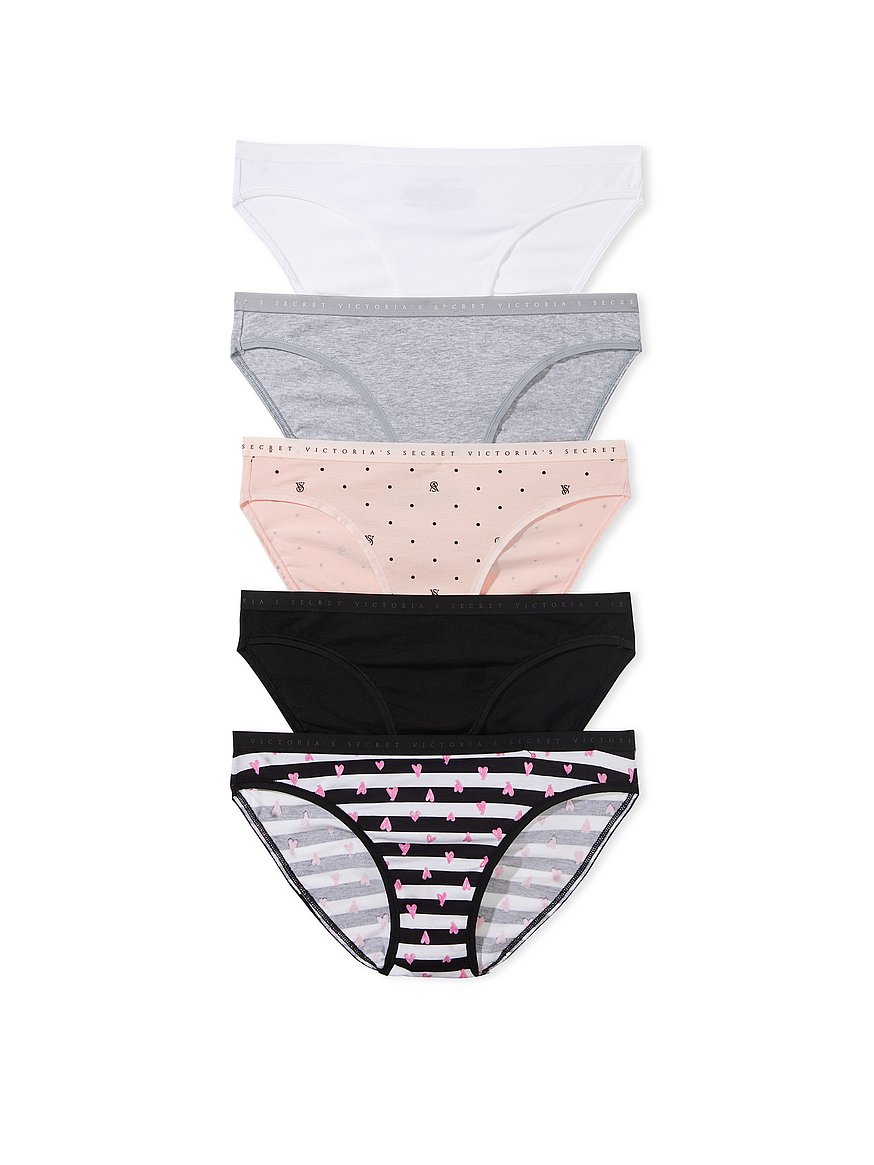 Buy 5-Pack Cotton Stretch Bikini Panties - Order PACKAGED-PANTY