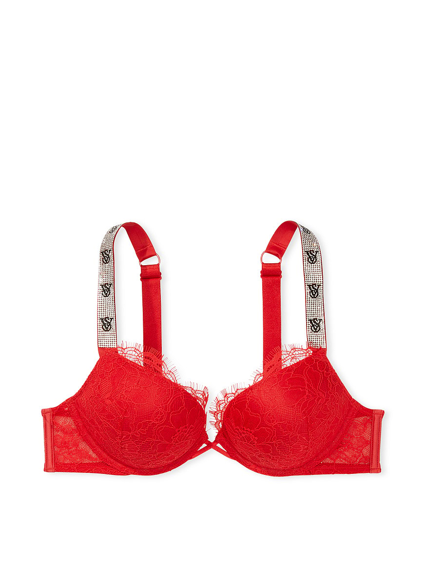 Victoria's Secret Shine Bombshell Bra 36B Red Size M - $40 (49