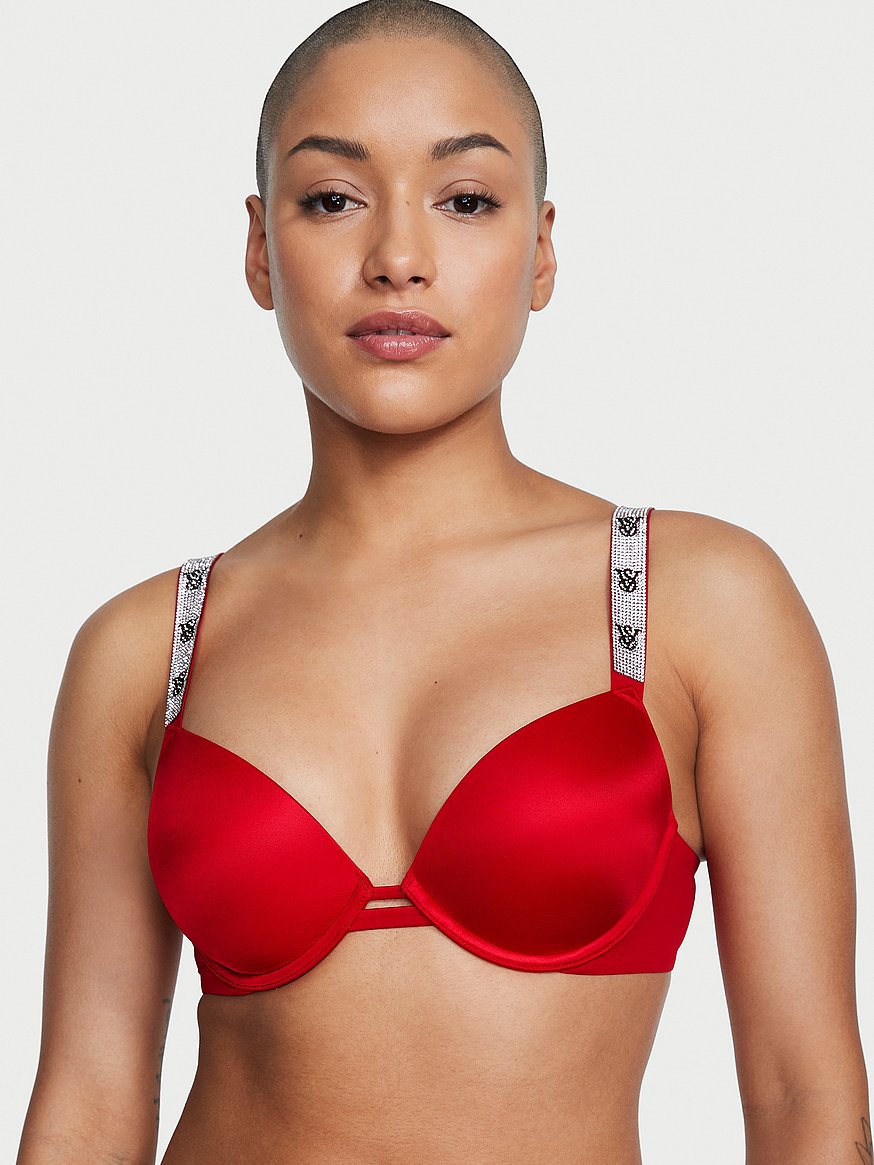 Shine Strap Smooth Push-Up Bra