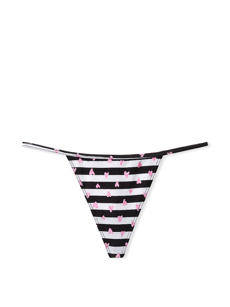Cotton Thong UPDATED Shimmer Stripe