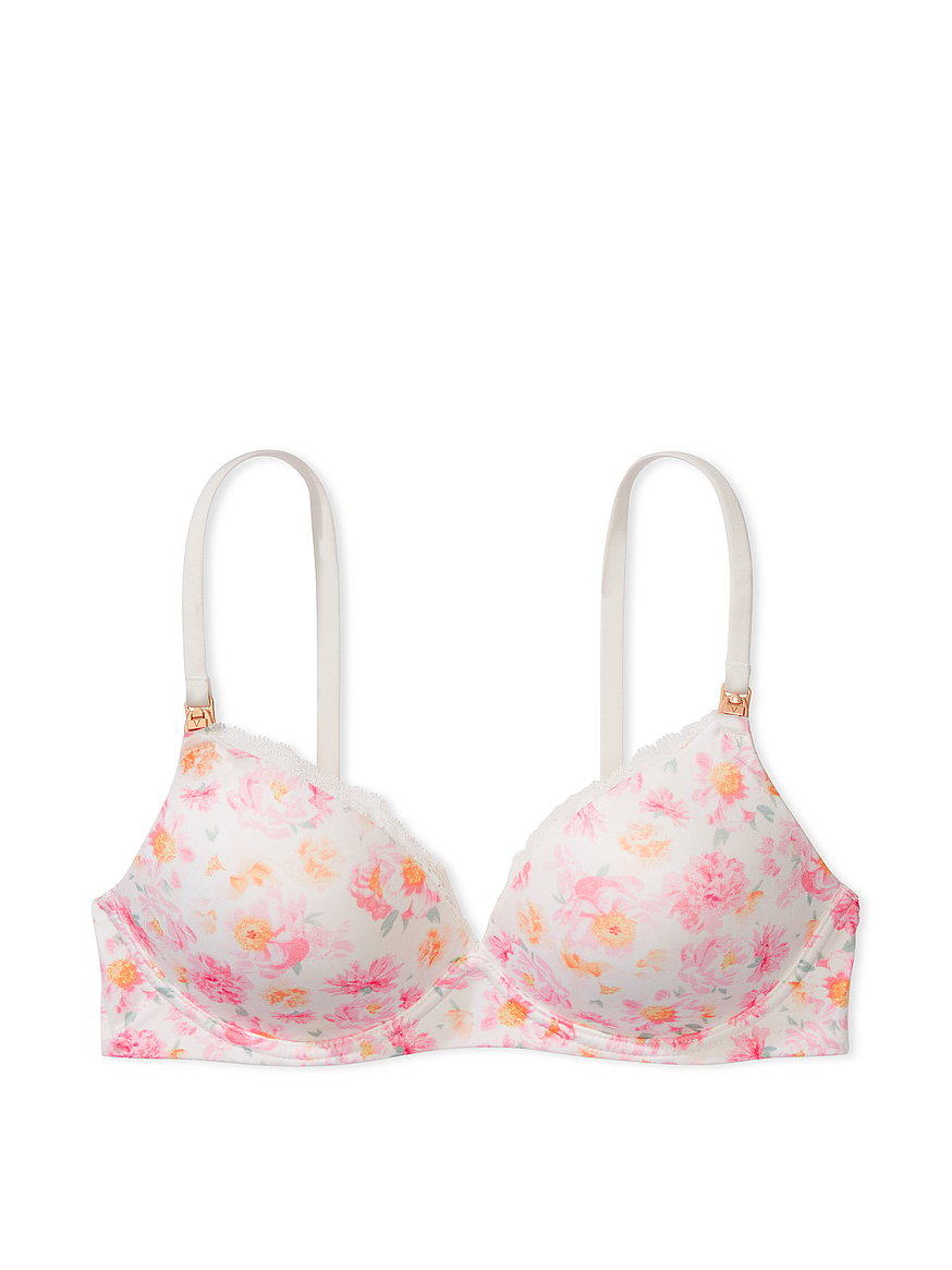 Lucky Brand pink floral and lace super soft lounge sports bra 2 pack