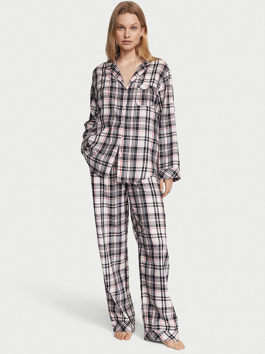 Womens Cotton Plaid Pajama Pants Comfy Lounge Trousers Sleepwear