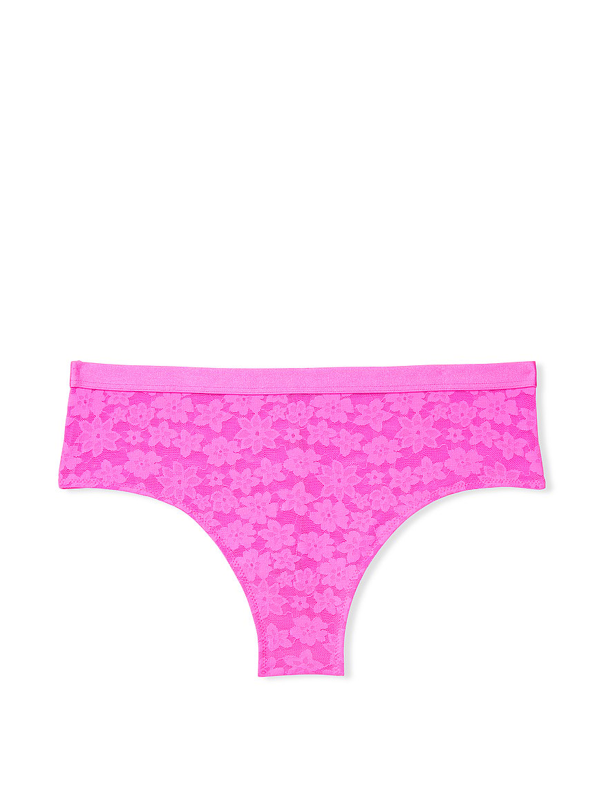 Buy Pink Everyday Lace-Trim Cheekster Panty online in Dubai