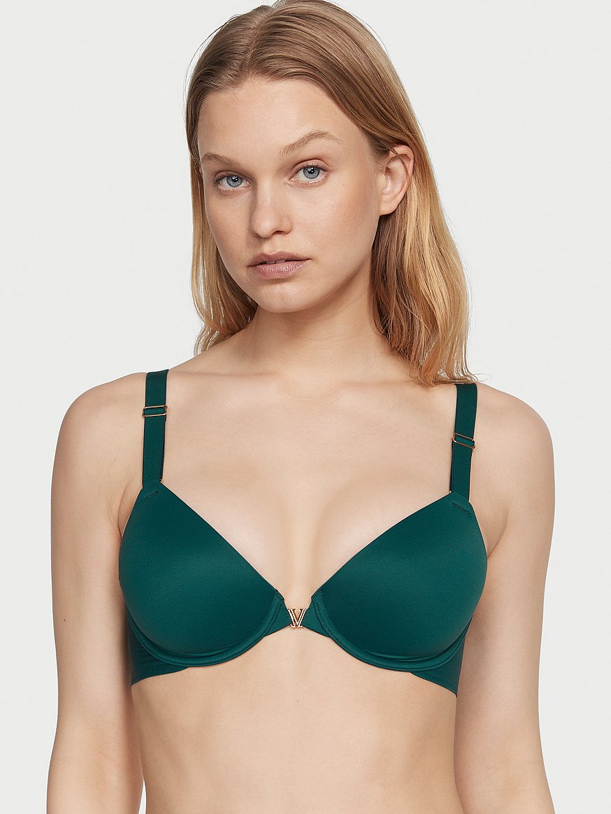 Victoria's Secret Black Ivy Green Smooth Lightly Lined Wired High Impact  Sports Bra