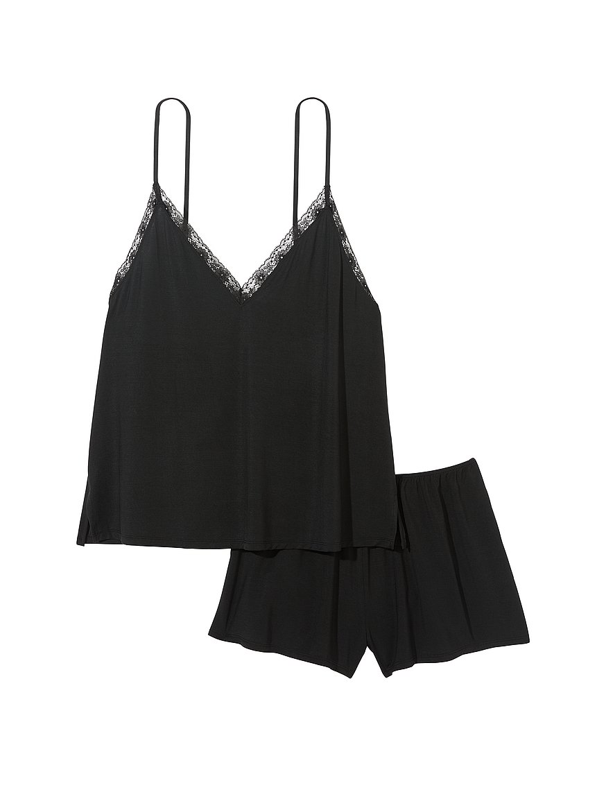 victoria's secret stretch lace & chiffon cami set