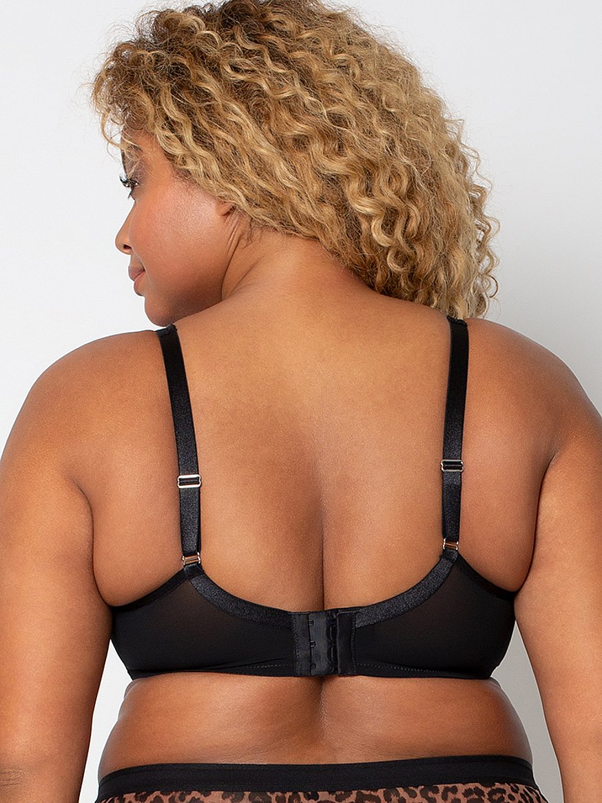 Sheer Mesh Plunge T-Shirt Bra