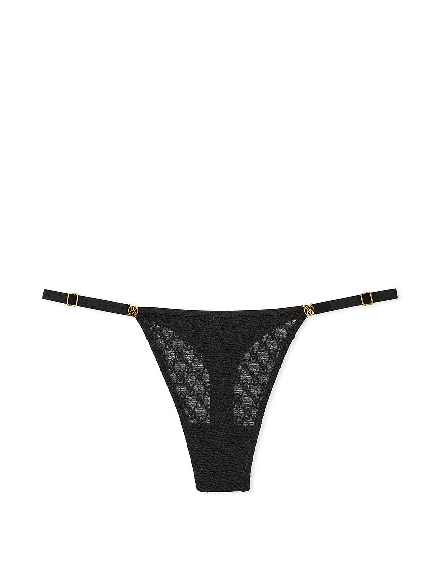 Icon by Victoria's Secret Icon Lace Adjustable Thong Panty