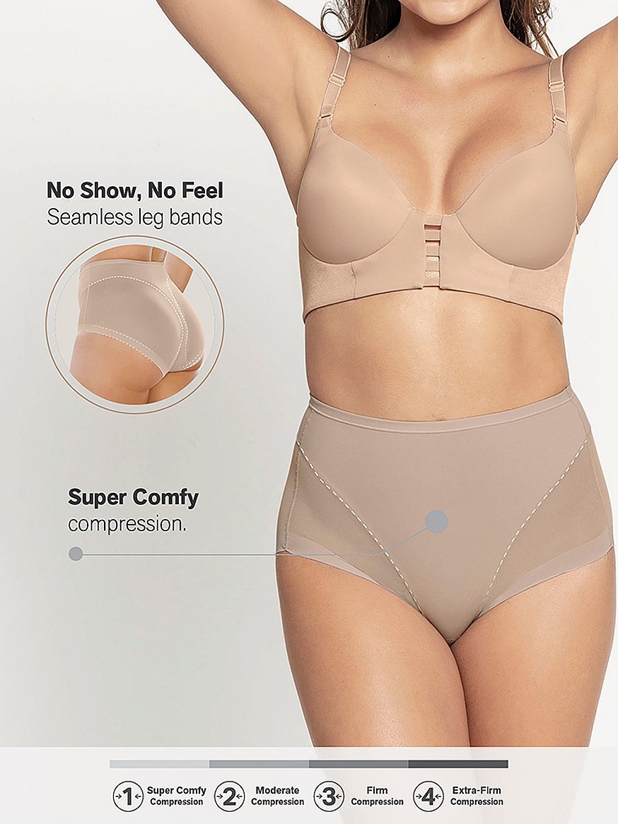 Leonisa Slimming High Waisted Compression Panties - Tummy Control Underwear  for Women