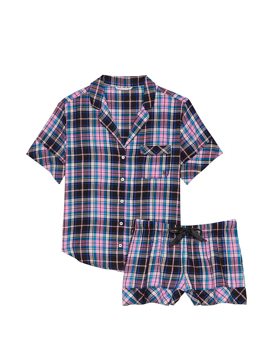 Buy Flannel Short Pajama Set - Order Pajamas Sets online 5000006171 -  Victoria's Secret US