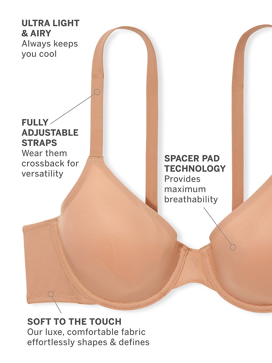 Victoria's Secret Angelight Wireless Bra, Bras for Women (XS-XXL), Black, S  : : Fashion