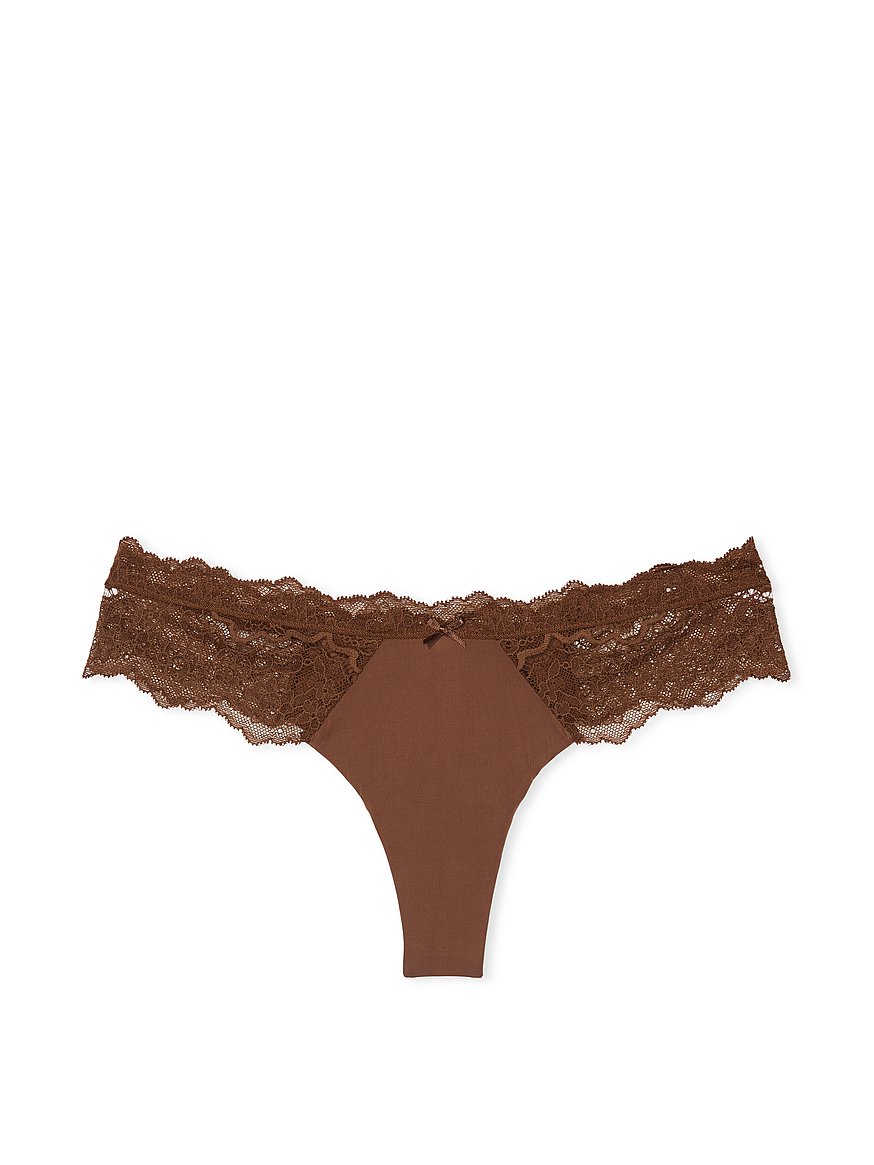 Buy Lace Trim Thong Panty - Order Panties online 5000000029 - Victoria's  Secret US