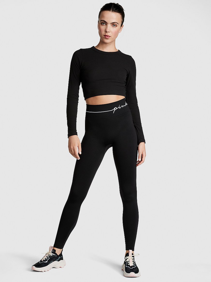 victoria secret long sleeve crop top