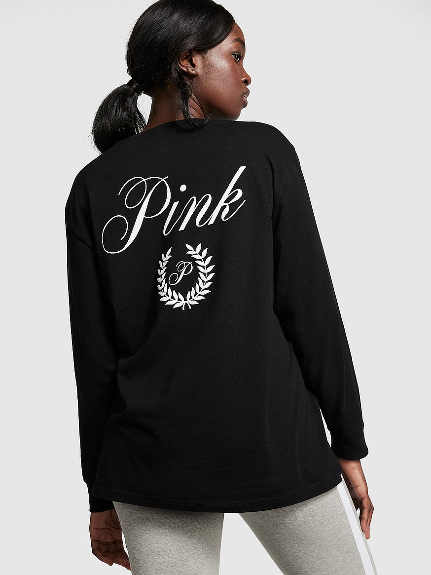 Apparel PINK - Campus Oversized - Tee Long-Sleeve
