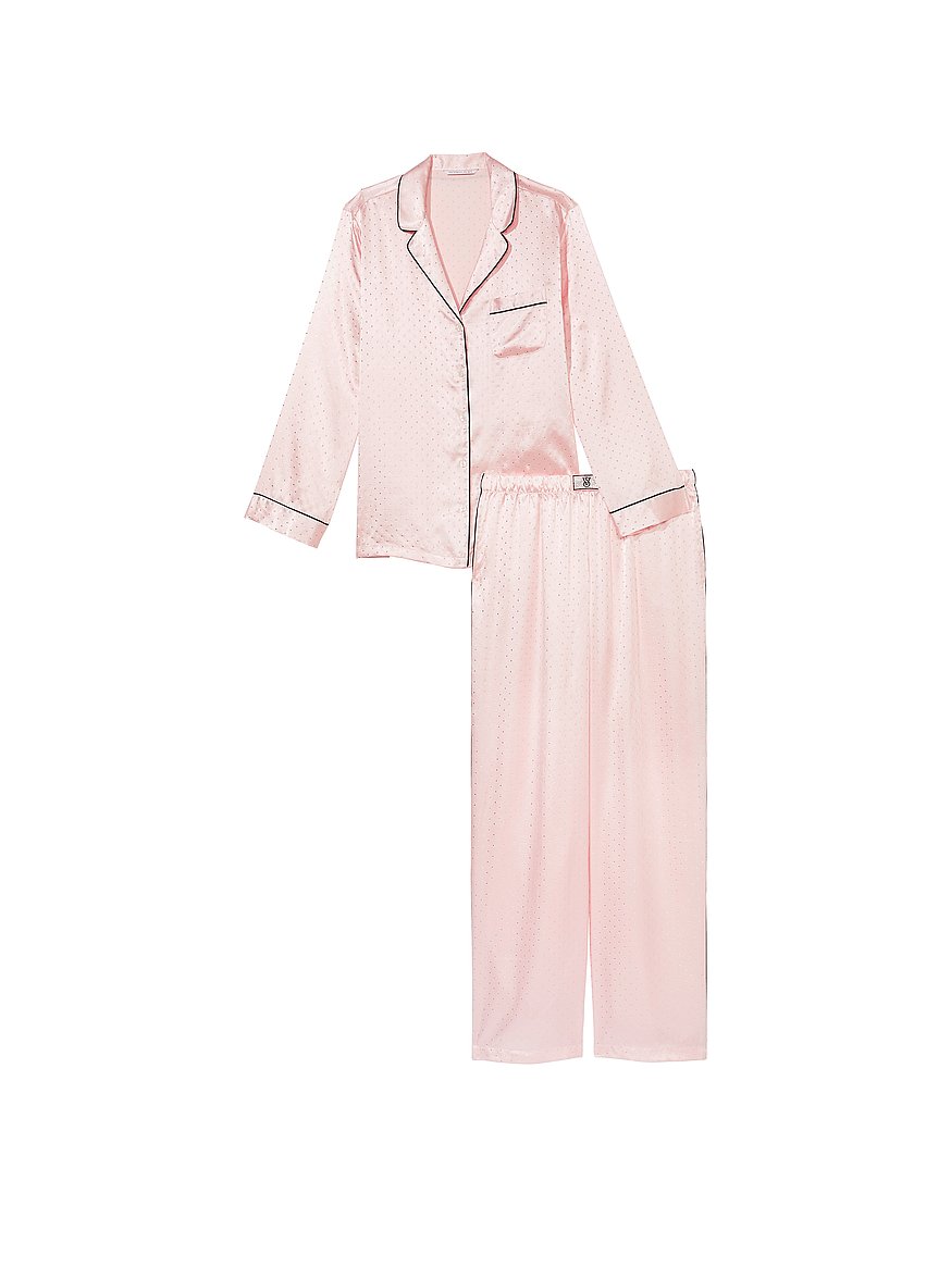 Dew Drop Satin Long Pajama Set - Sleep & Lingerie - Victoria\'s Secret | Pyjama-Sets