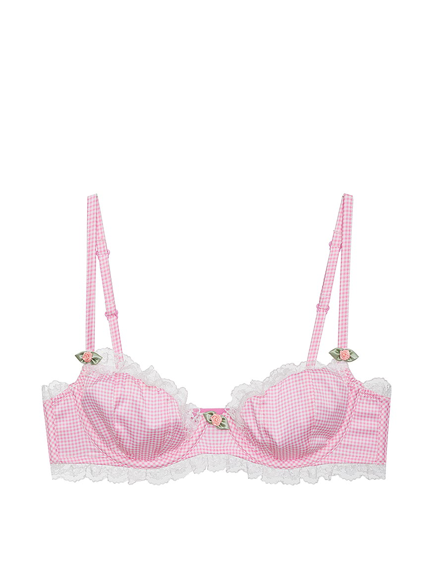 Buy Pink Gingham Underwire Bra - Order Bras online 1122155900