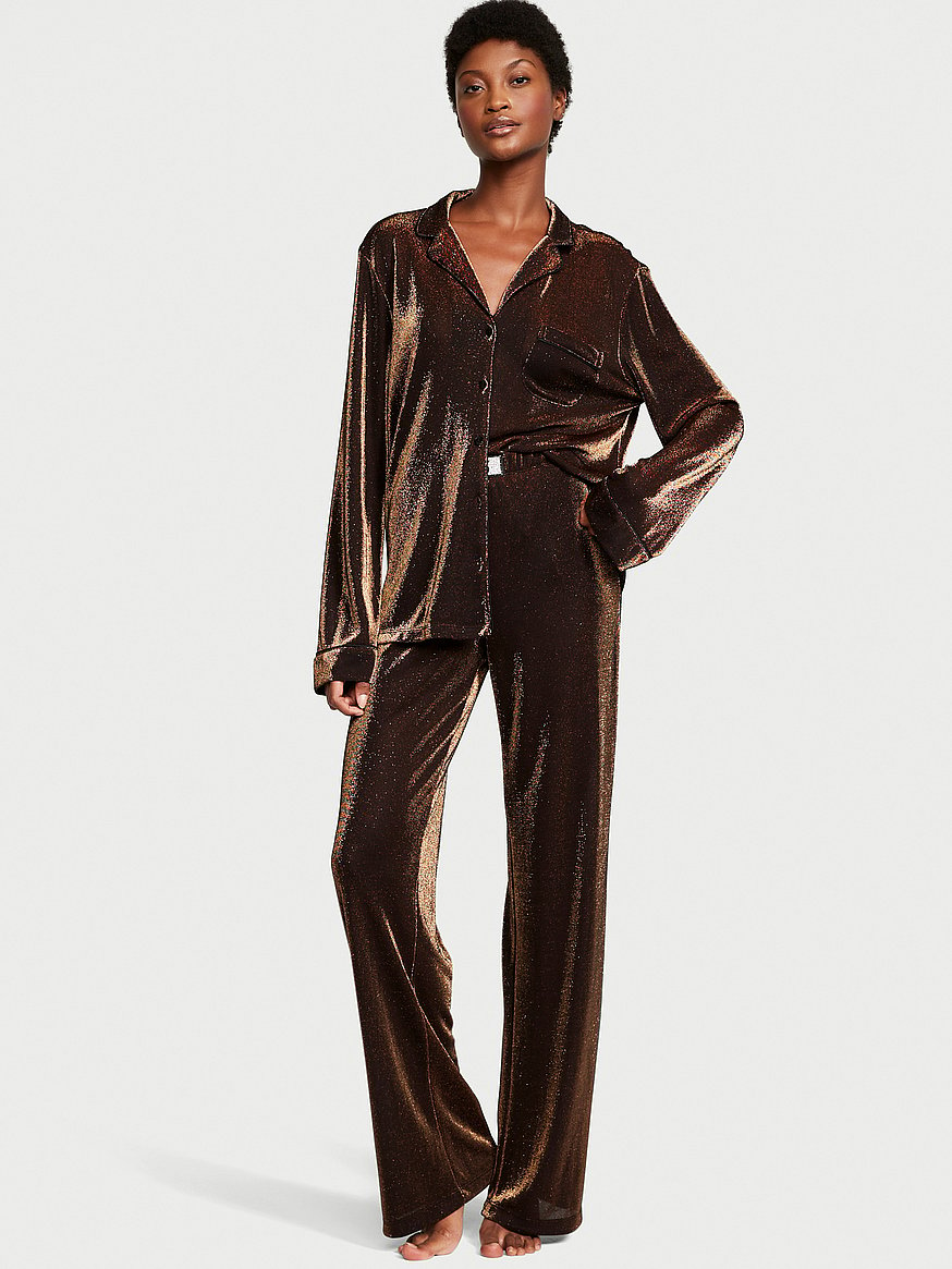 Buy Shimmer Knit Long Pajama Set - Order Pajamas Sets online 1123041800 -  Victoria's Secret US