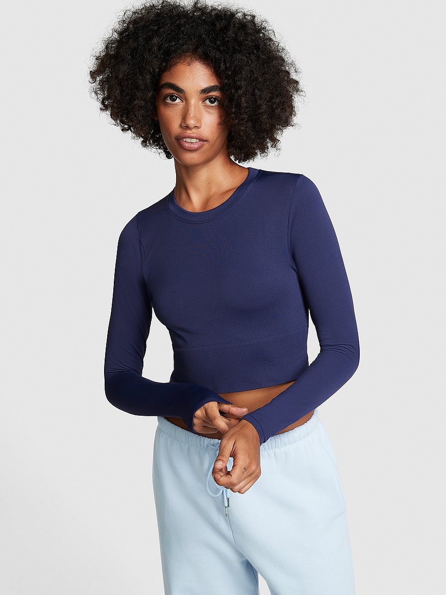 victoria secret long sleeve crop top