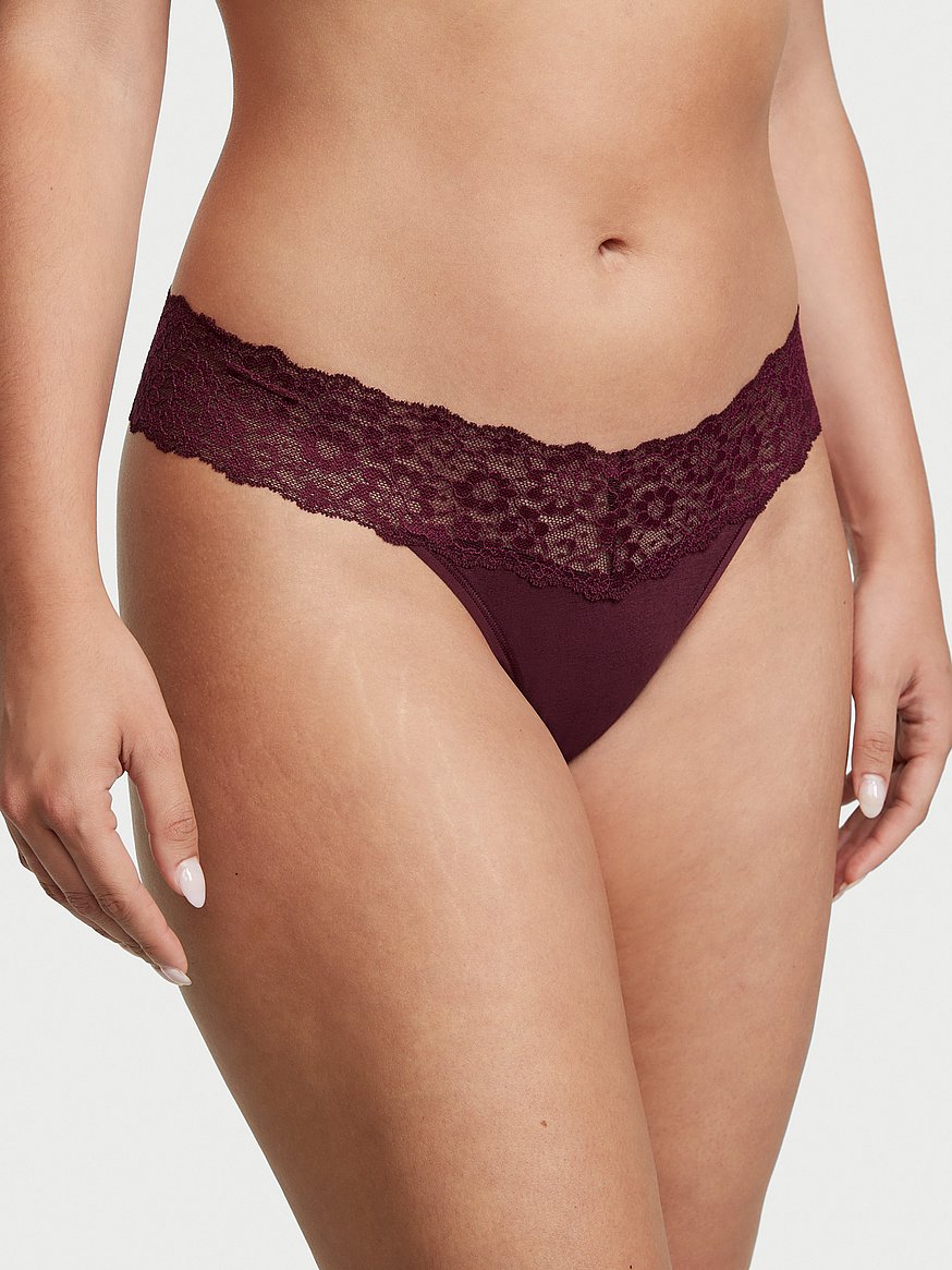 Buy Victoria's Secret Lace Waist Cotton Brief Panty from the