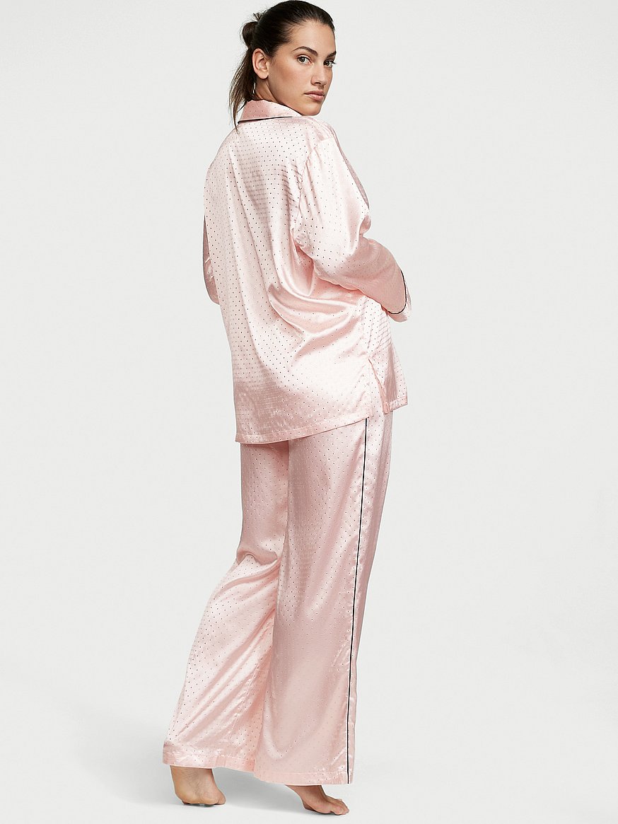 Dew Drop Satin Long Pajama Set - Sleep & Lingerie - Victoria's Secret