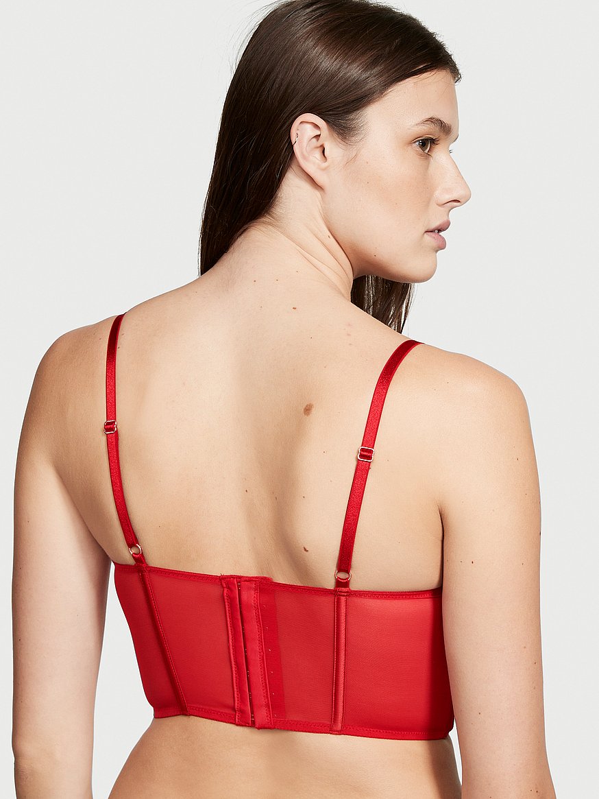 Buy Ribbon Slot Lightly Lined Corset Top - Order Bras online 1122203900 - Victoria's  Secret US