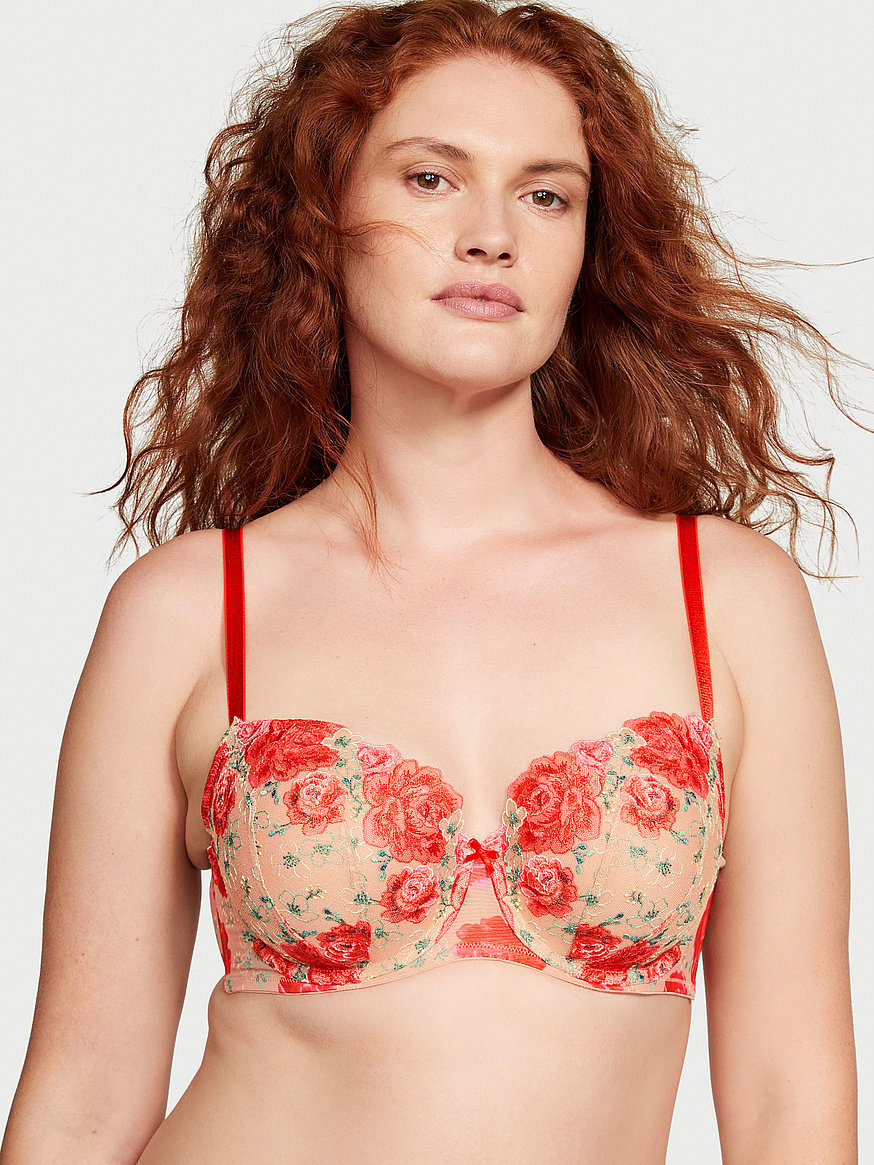 Buy Victoria's Secret Ensign Dream Angels Eyelet Lace Up Strapless Bra Top  from Next Luxembourg