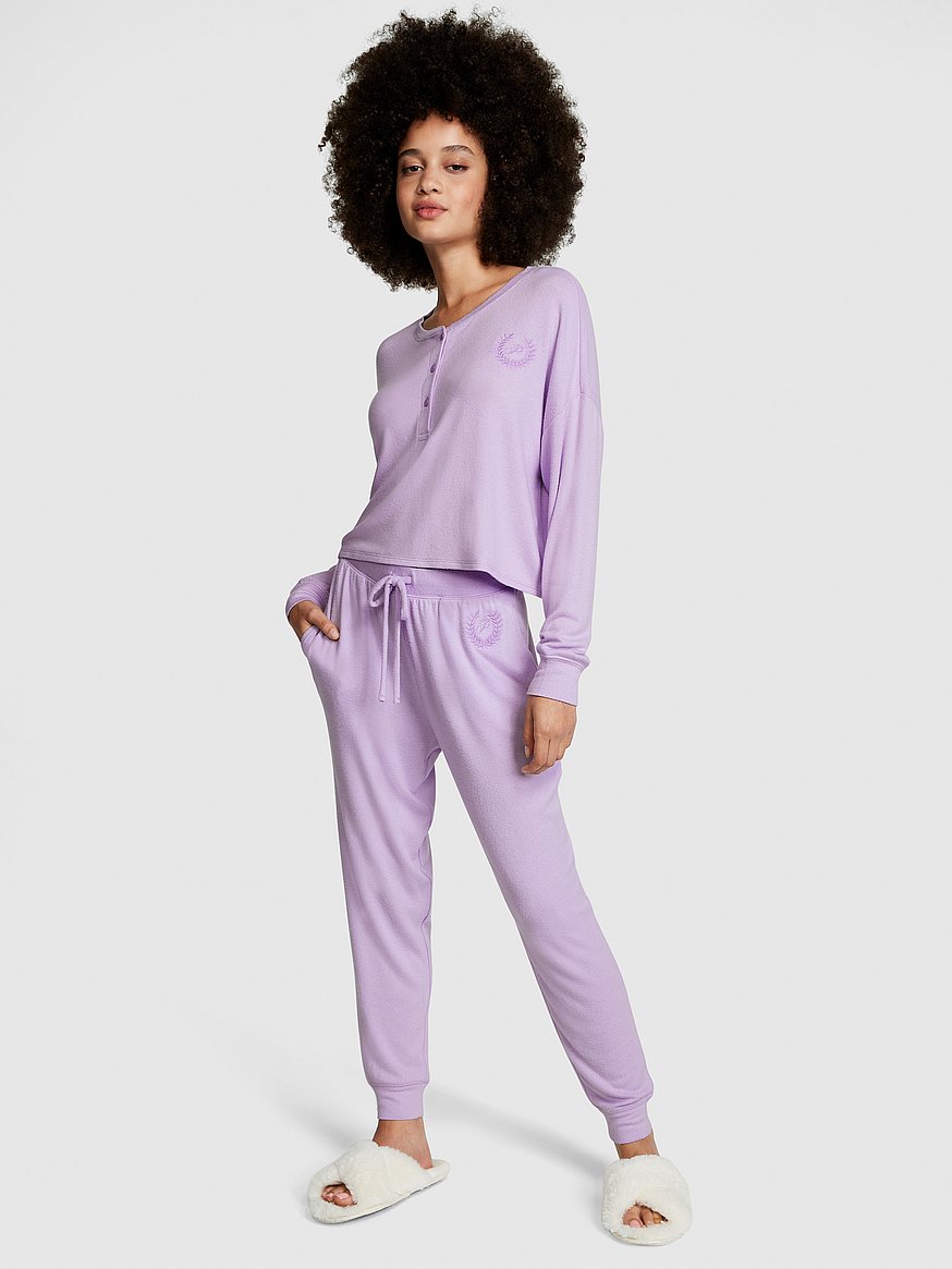 Buy Cozy Jogger Sleep Pants - Order Pajama Bottoms online 1123590300 - PINK  US