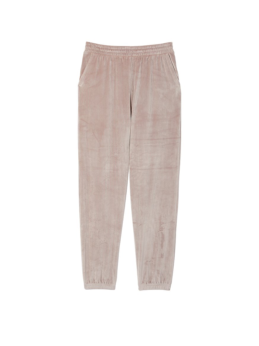 colsie Solid Pink Velour Pants Size M - 31% off