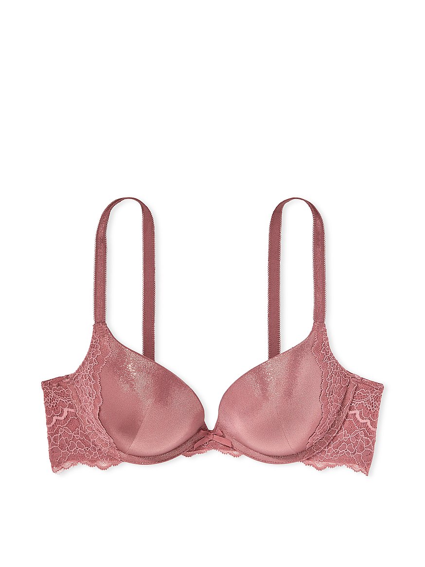 PINK Victoria's Secret, Intimates & Sleepwear, Pink By Victorias Secret  Pink Logo Pushup Underwired Colorful Bra Size 36b