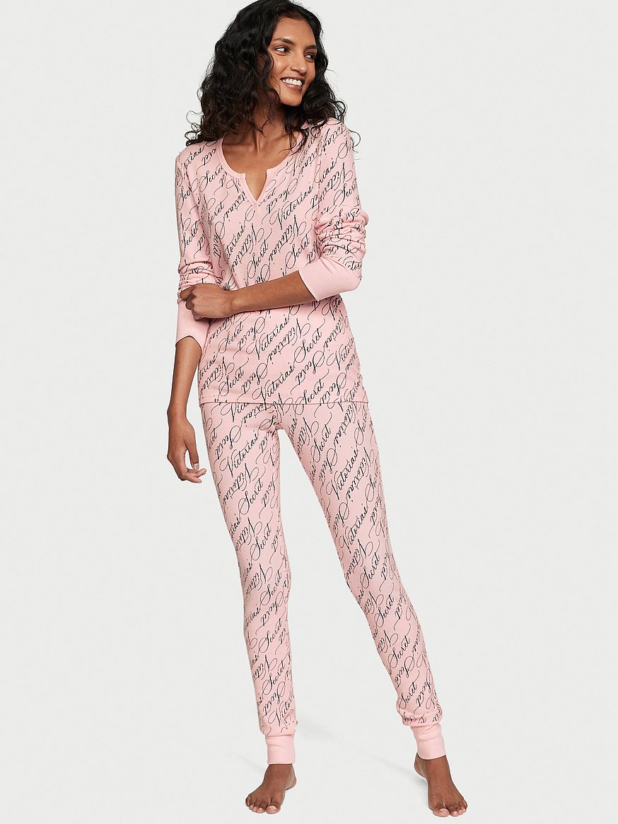 Buy Thermal Long Pajama Set - Order Pajamas Sets online 5000000056 -  Victoria's Secret US