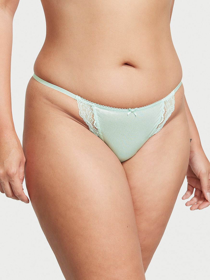 Women's No Show Microfiber With Lace Bikini Underwear In Ivory Size Xs |  Vanishing Edge Panties