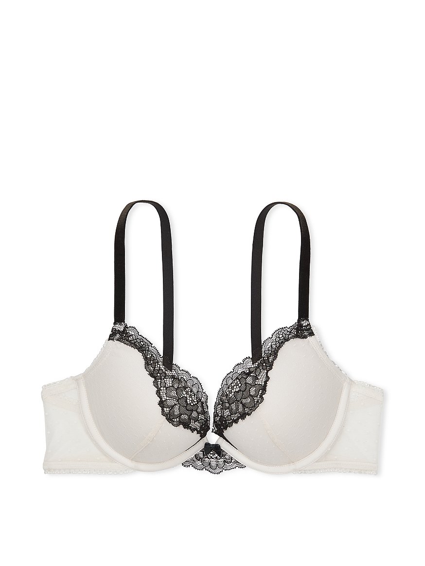 Buy Victoria's Secret White Lace Wing Push Up Bra from Next Norway