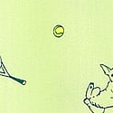 Lime Dogs Playing Tennis