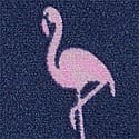 Midnight Navy Flamingo Print