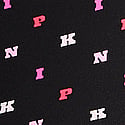 Black Scattered Letter Print