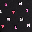 Black Scattered Letter Print
