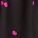 Black w/ pink cherries