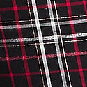 Black/Vs White/Red Yd Plaid